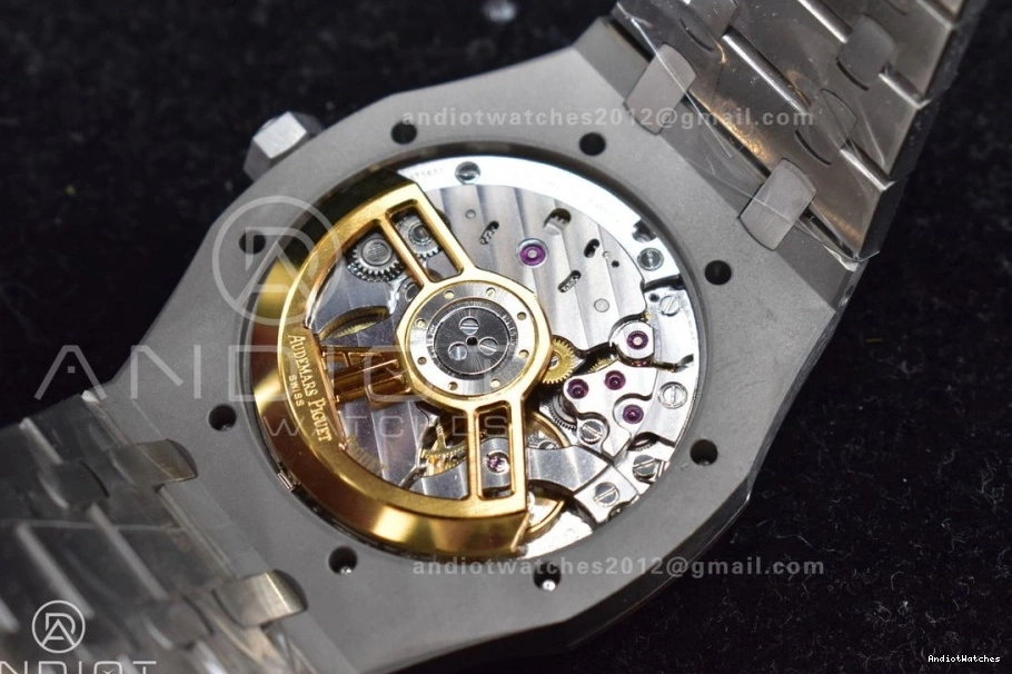 DailyWear Clone APSF Bracelet Oak SS 443 15500 Dial Edition on Super Black Royal Textured 1:1 A4302 SS 41mm Best 0122